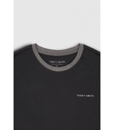Tee shirt mc teddy smith 171dnoir/silver