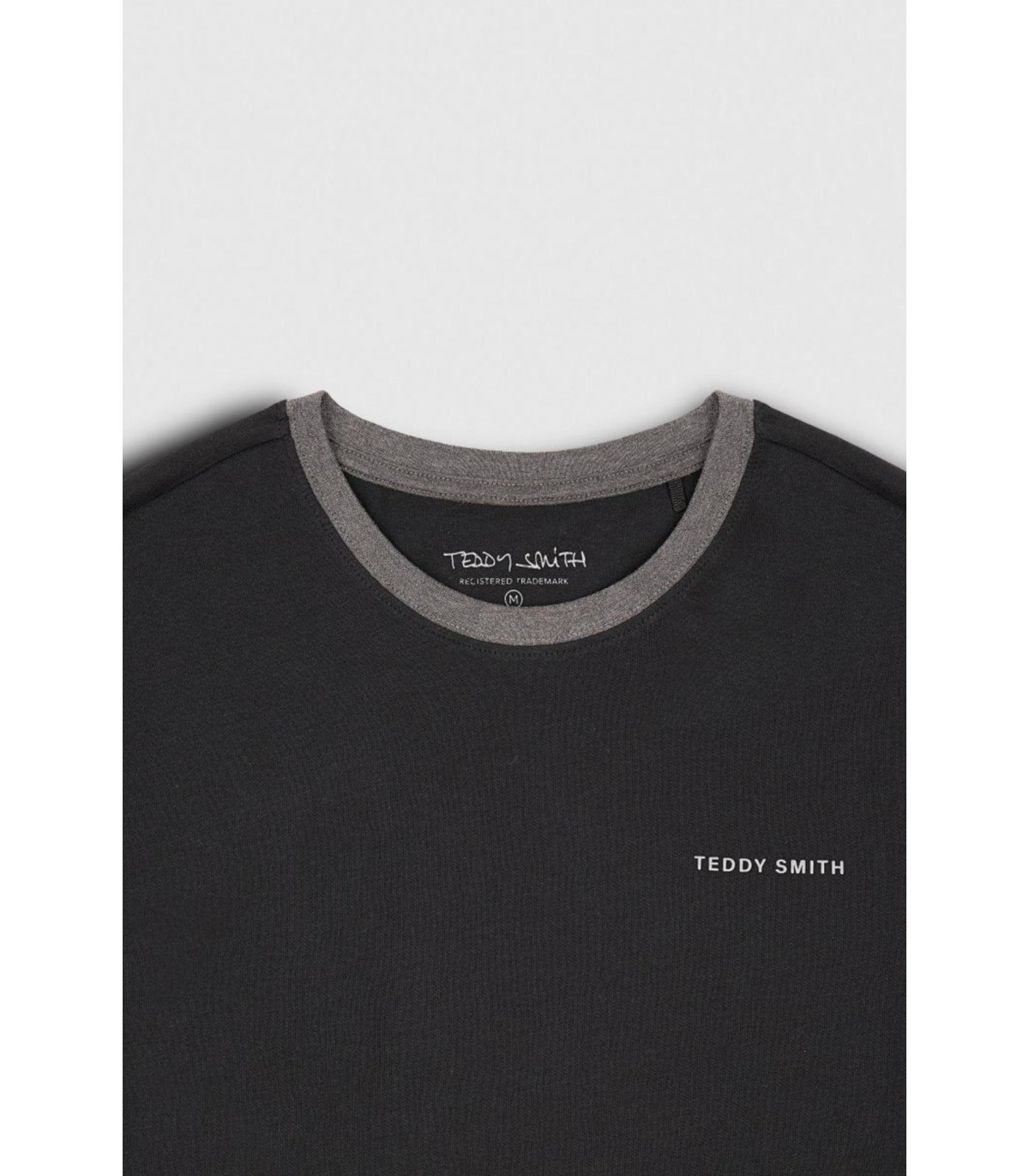 Tee shirt mc teddy smith 171dnoir/silver