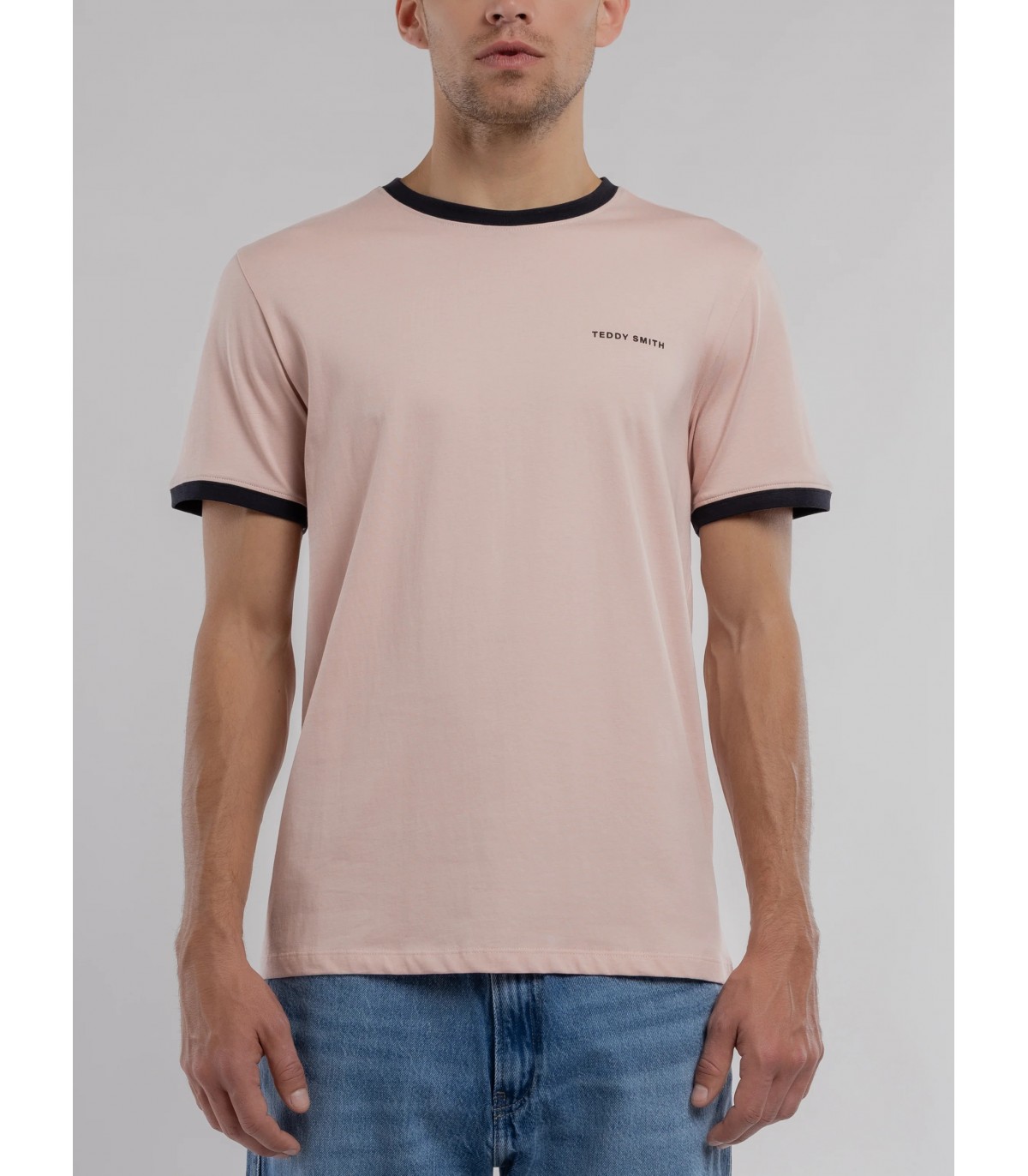 Tee shirt mc teddy smith 705crosepastel