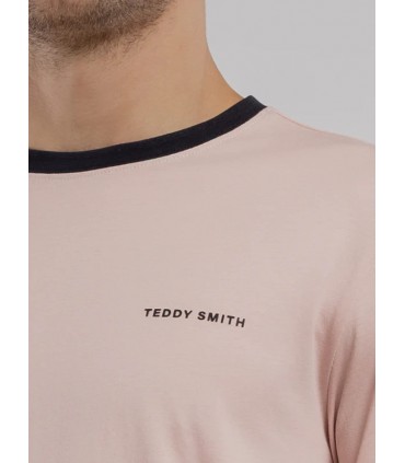 Tee shirt mc teddy smith 705crosepastel