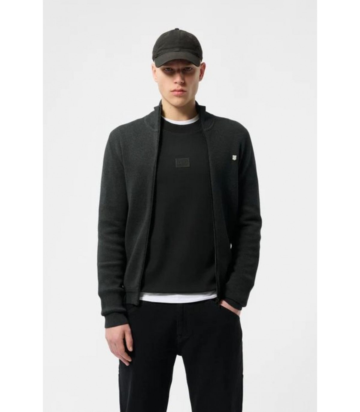 Gilet zippe teddy smith 125amelblak