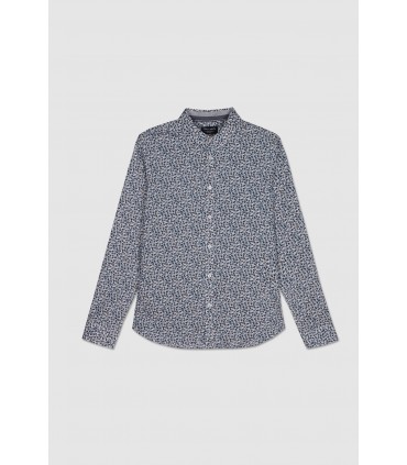 Chemise ml teddy smith 202fblanc/blue