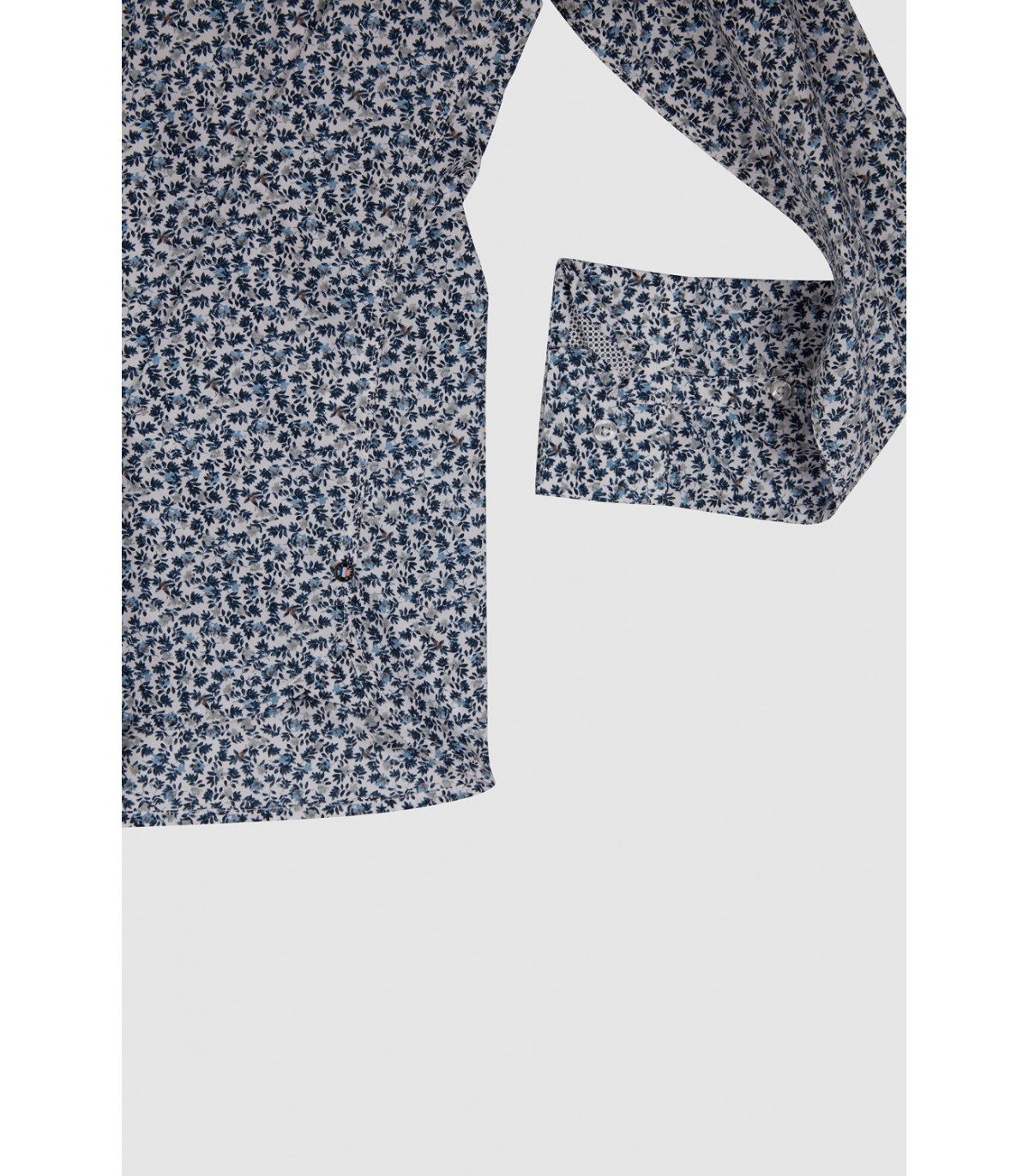 Chemise ml teddy smith 202fblanc/blue
