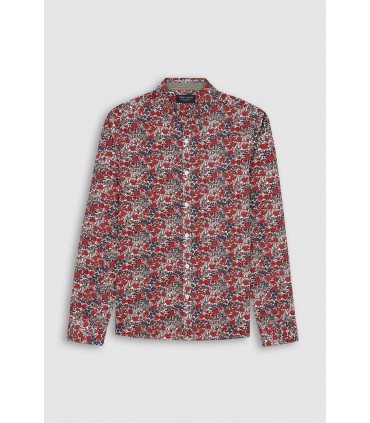 Chemise ml teddy smith 778b2rouge/floral