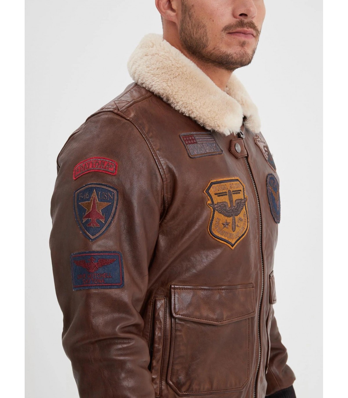 Blouson daytona bison