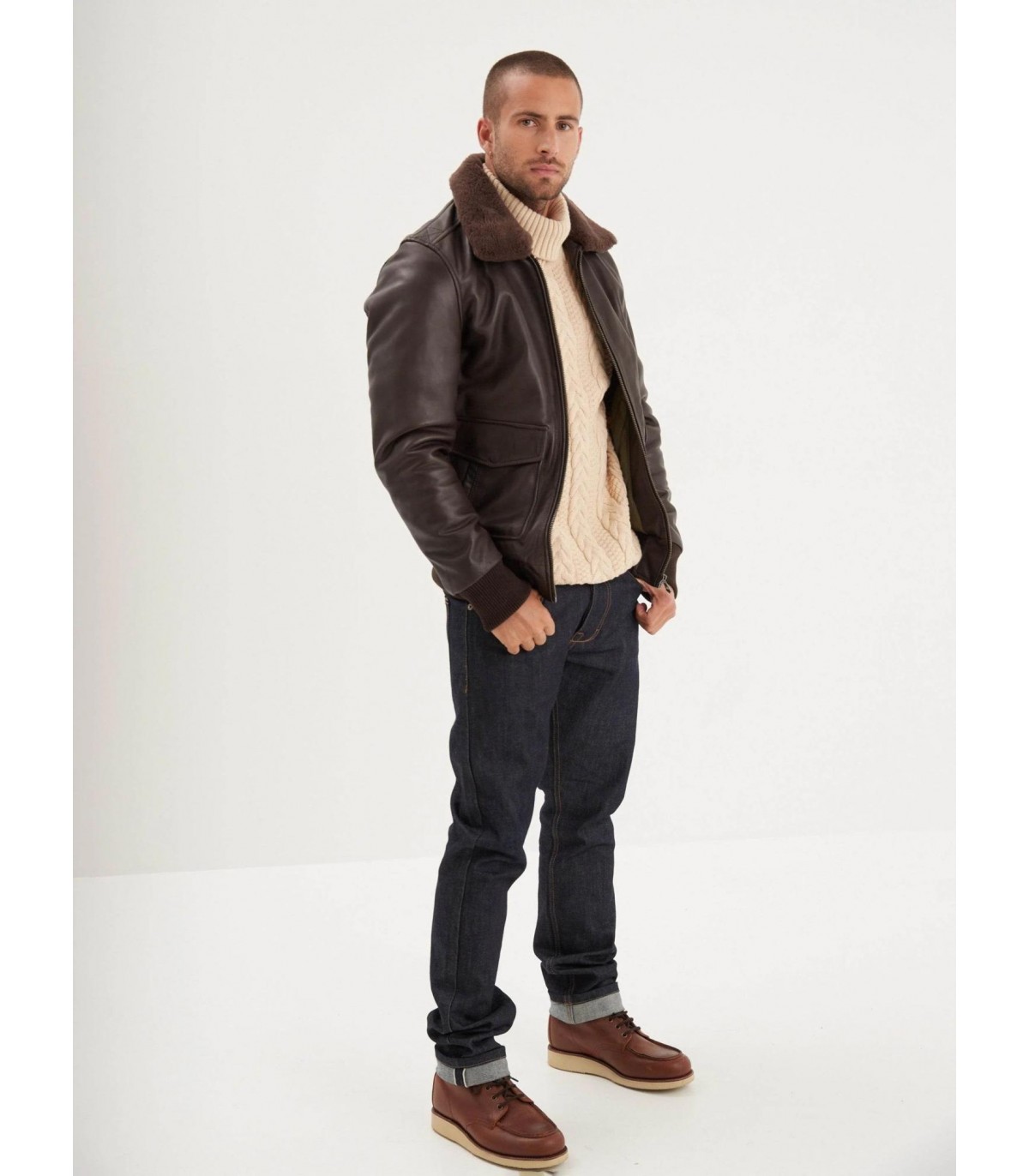 Blouson daytona brown