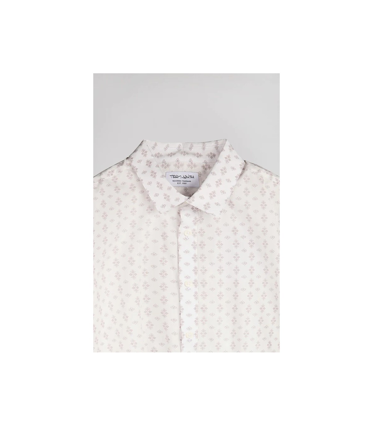 Chemise mc teddy smith 219jmiddlewhite1
