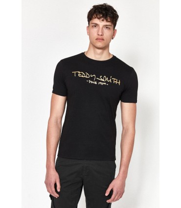 Tee shirt mc teddy smith 171s3noir/gold