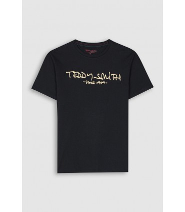 Tee shirt mc teddy smith 171s3noir/gold