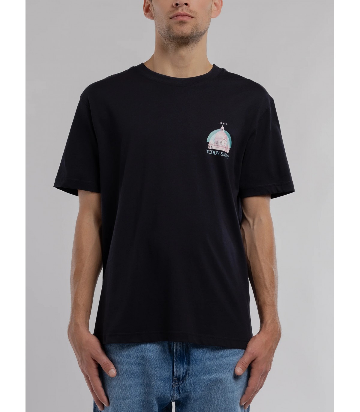 Tee shirt mc teddy smith 351darknavy