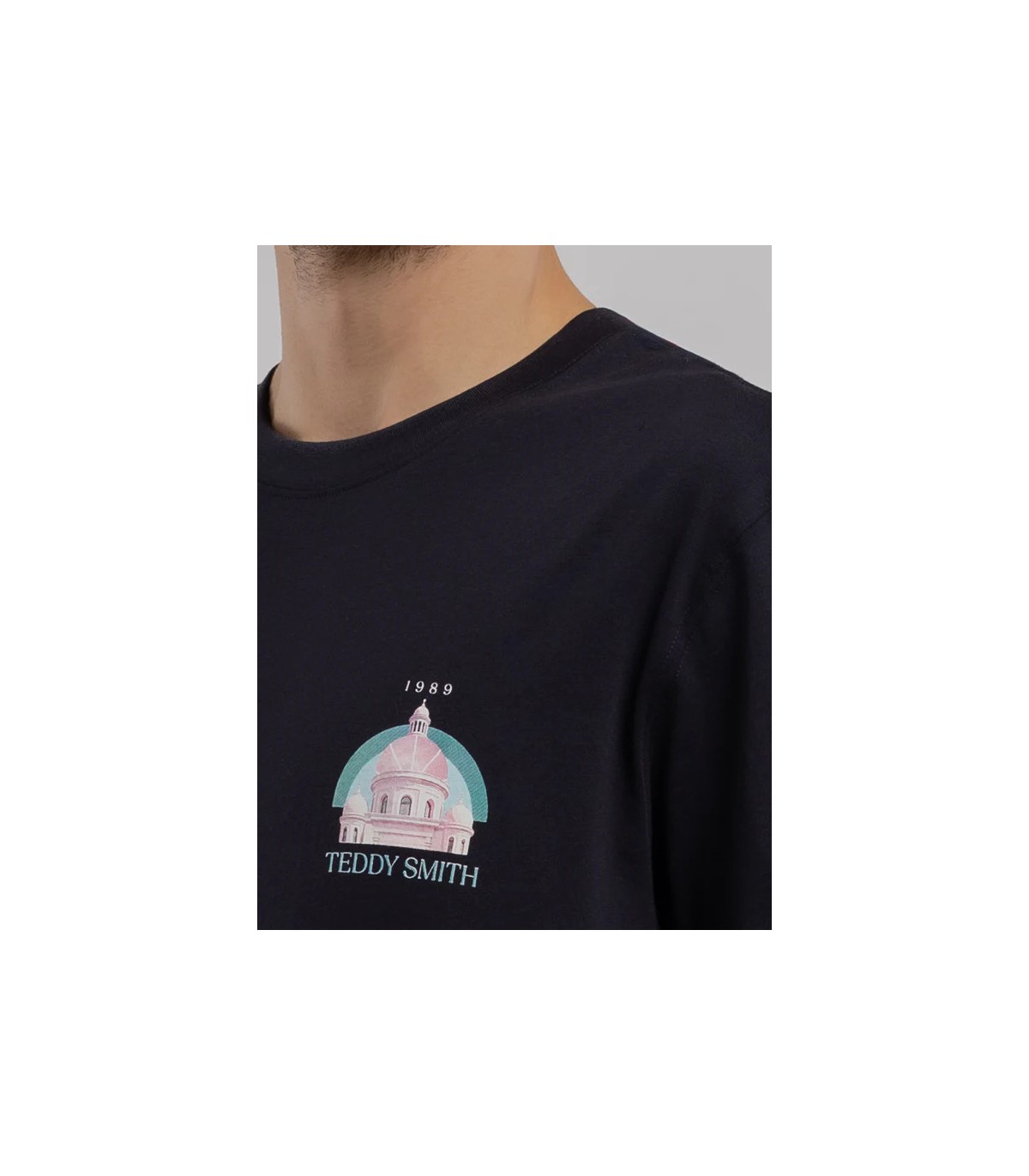 Tee shirt mc teddy smith 351darknavy
