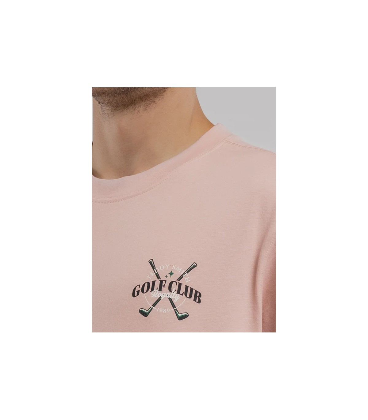 Tee shirt mc teddy smith 705crosepastel