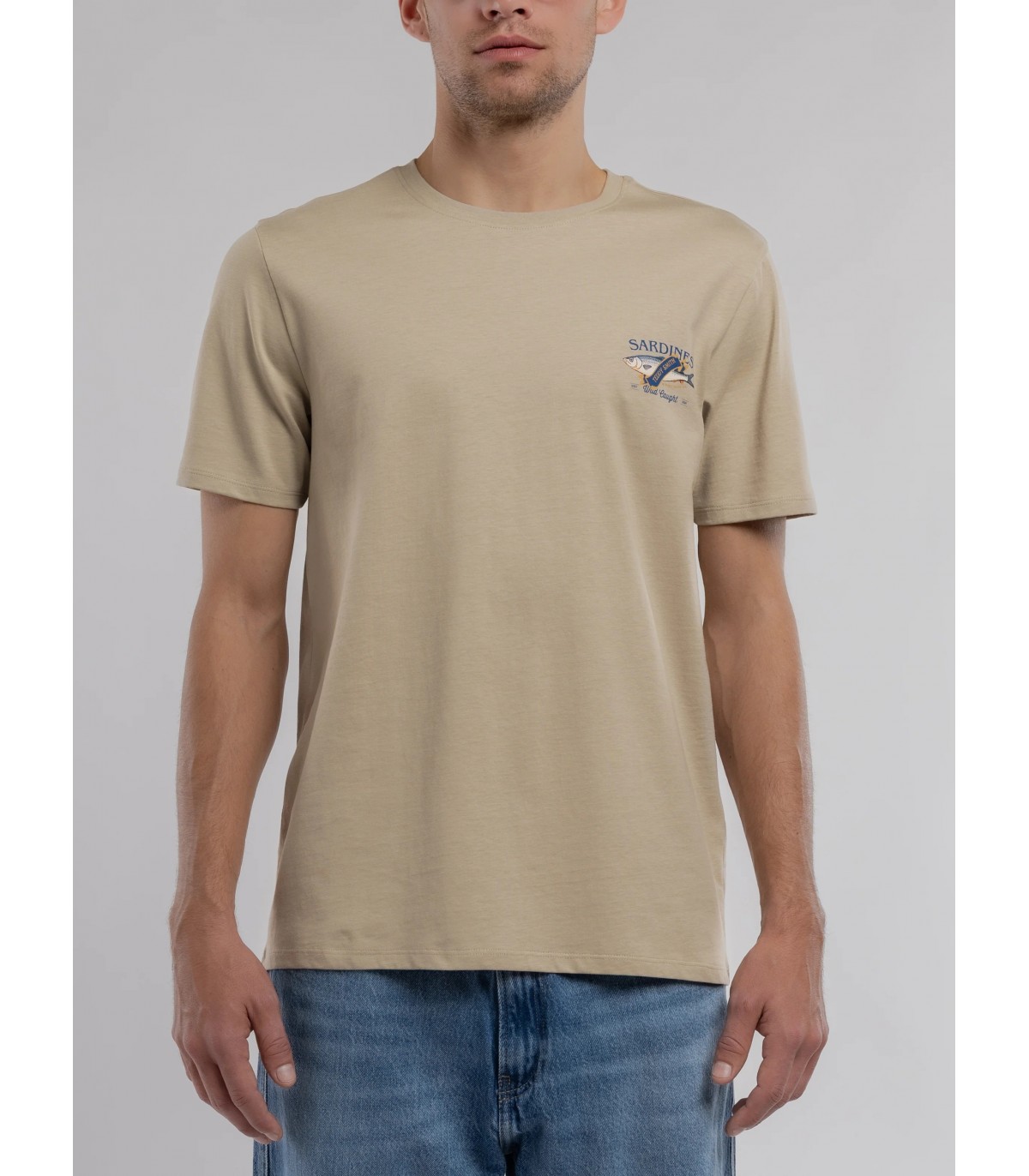 Tee shirt mc teddy smith 222beige