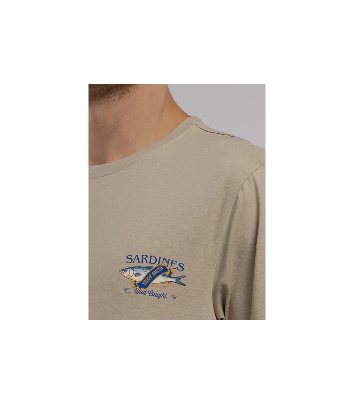 Tee shirt mc teddy smith 222beige