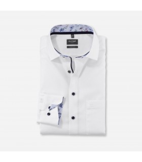 Chemise ml uni olymp 00blanc