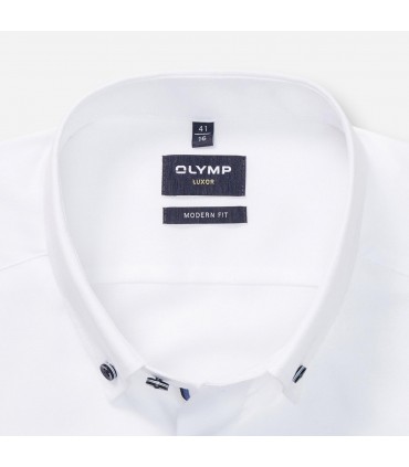 Chemise ml uni olymp 00blanc