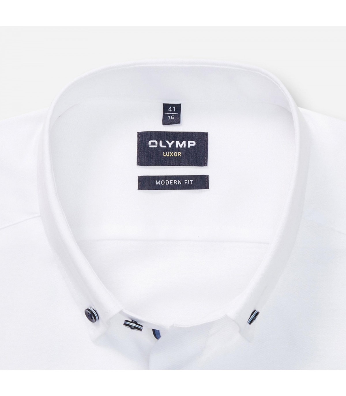 Chemise ml uni olymp 00blanc