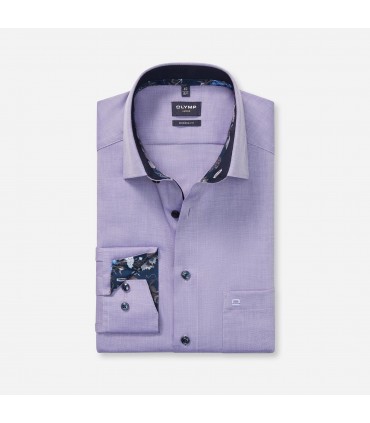 Chemise ml fantaisie olymp 83bleu