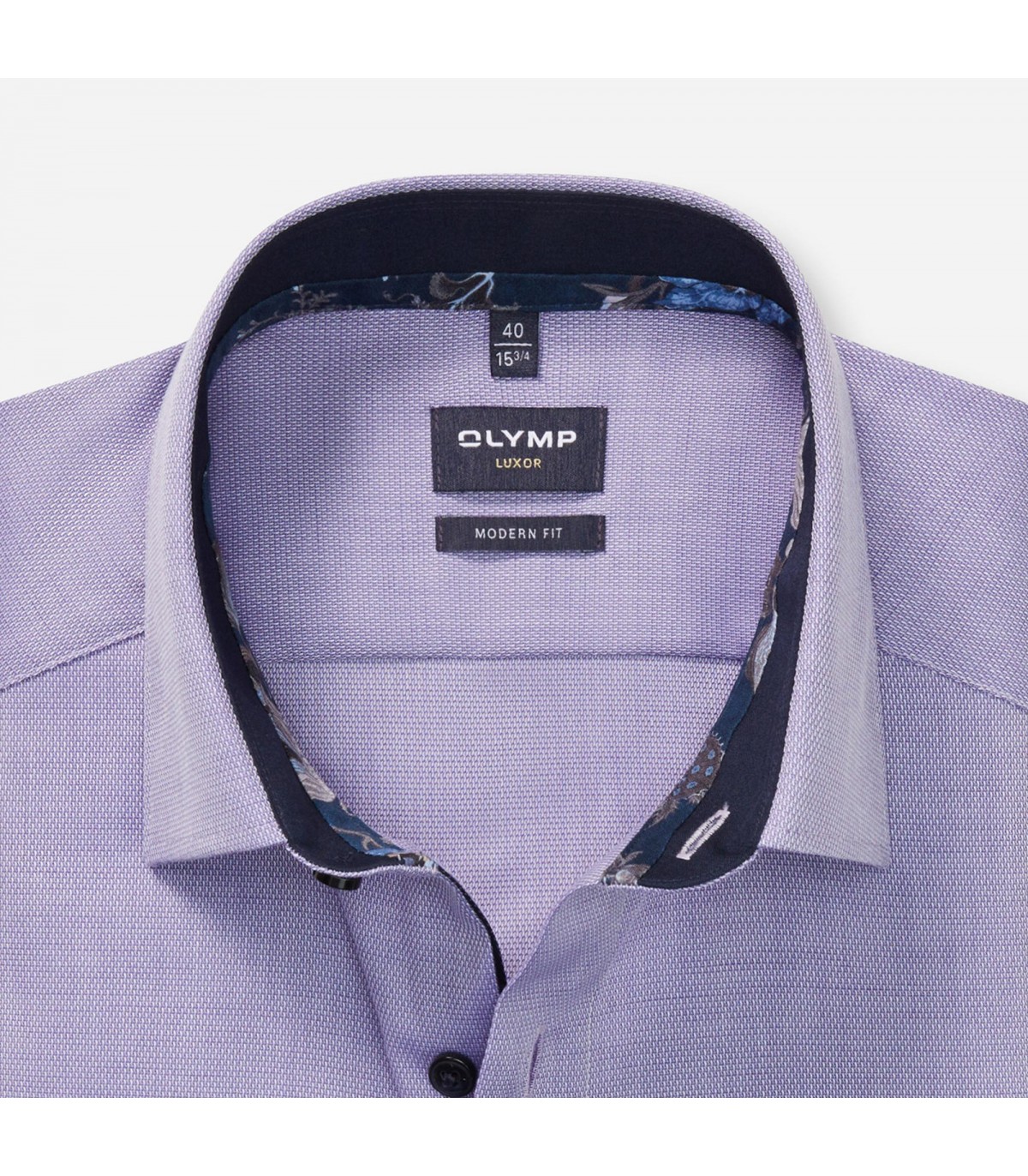 Chemise ml fantaisie olymp 83bleu