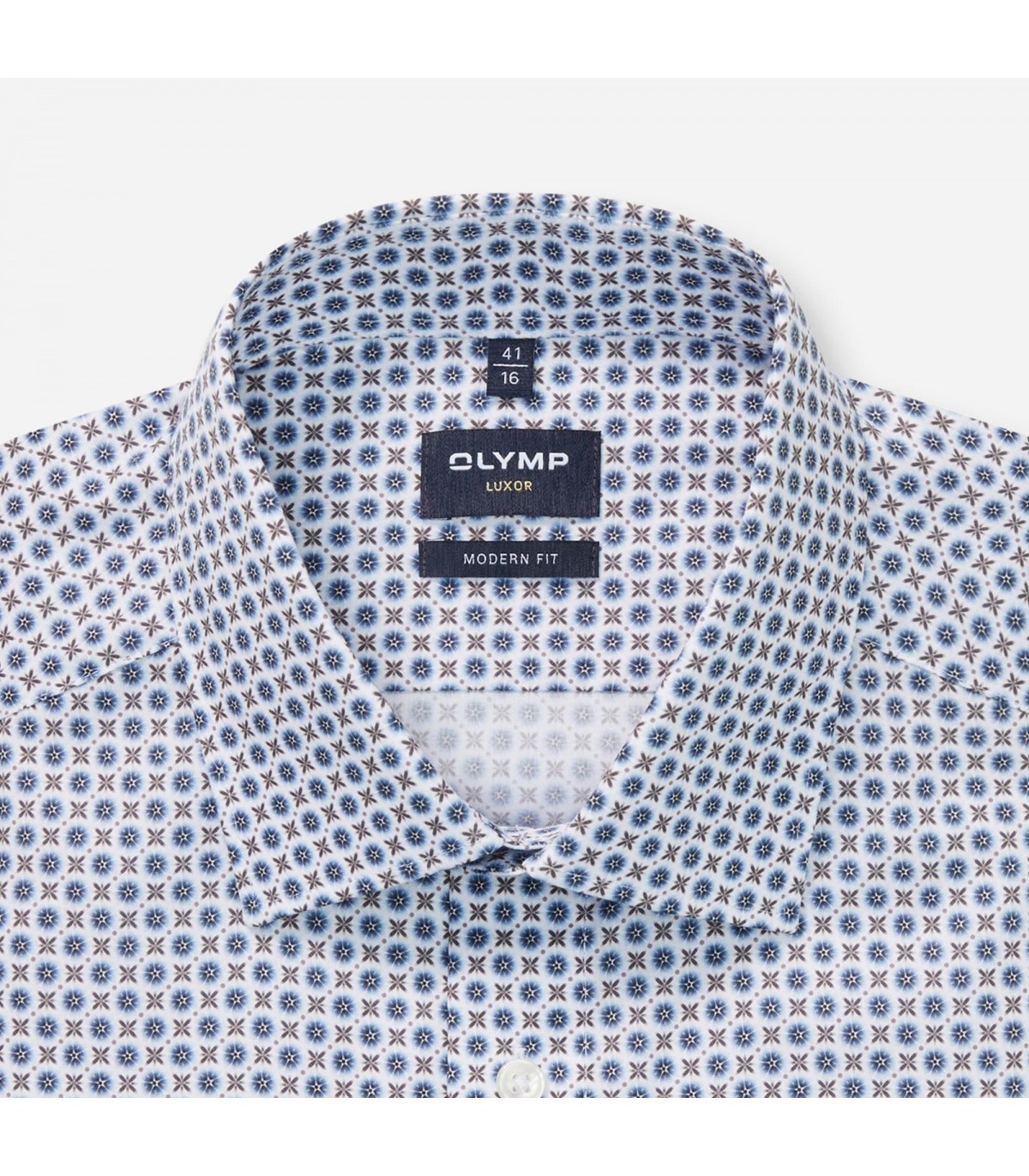 Chemise ml fantaisie olymp 18bleu