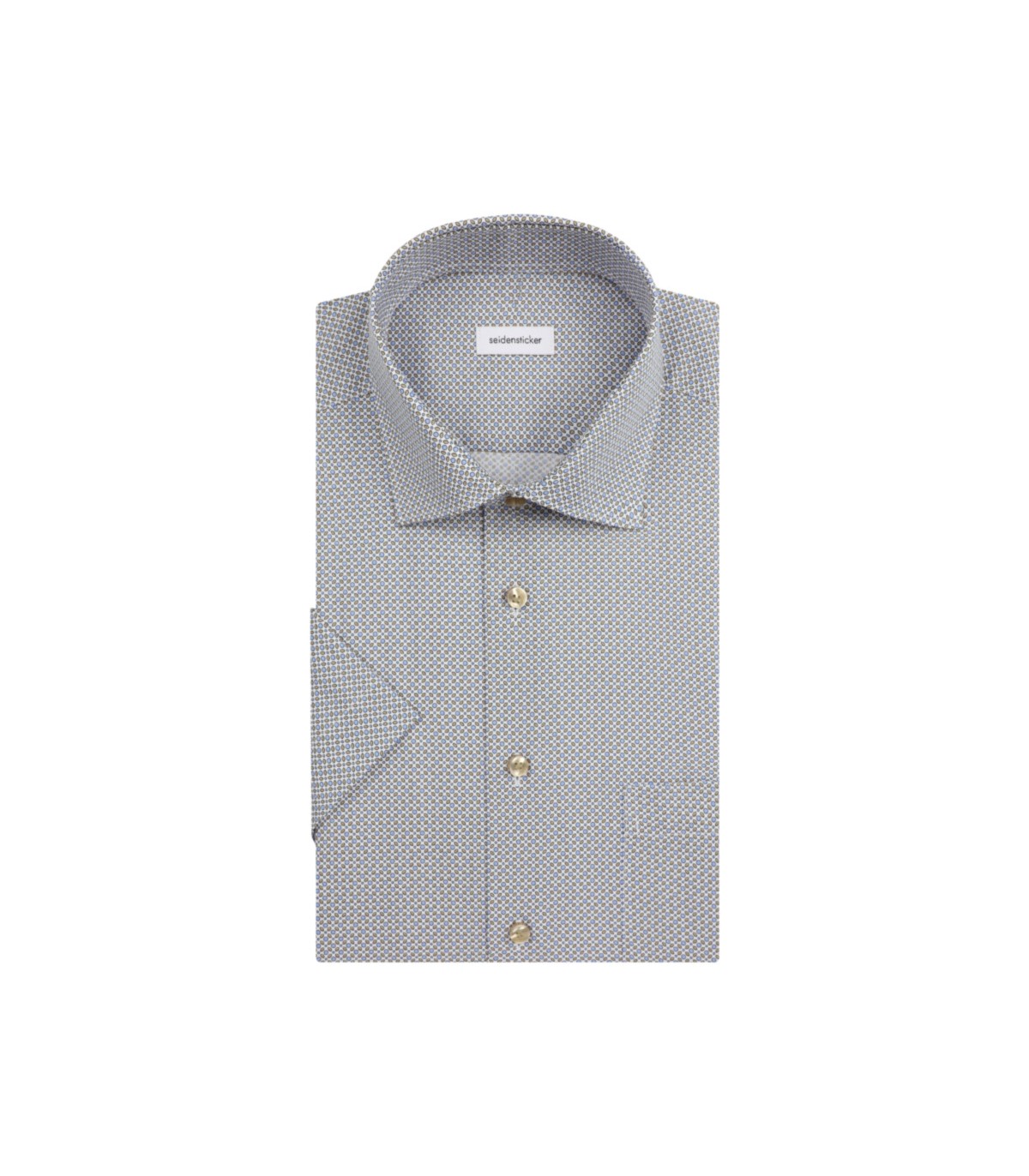 Chemise mc fantaisie seidensticker 22beige