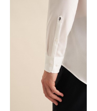 Chemise ml uni seidensticker 01blanc