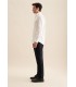 Chemise ml uni seidensticker 01blanc