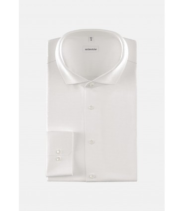 Chemise ml uni seidensticker 01blanc