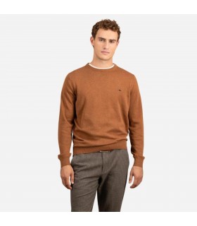 Pull col rond fynch hatton 804hazel