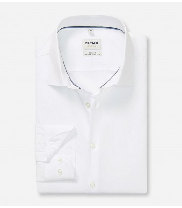 Chemise ml uni olymp 00blanc