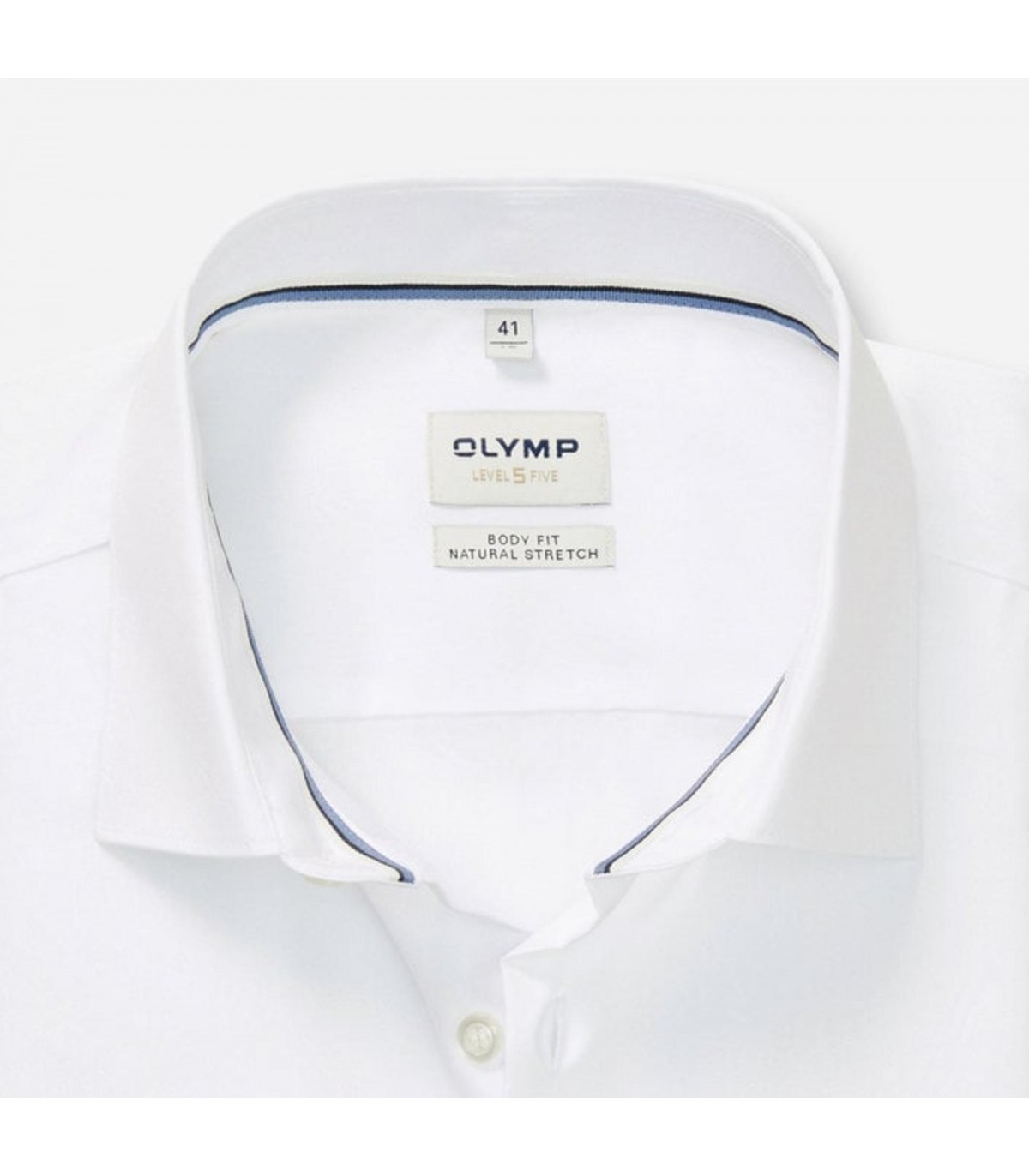 Chemise ml uni olymp 00blanc