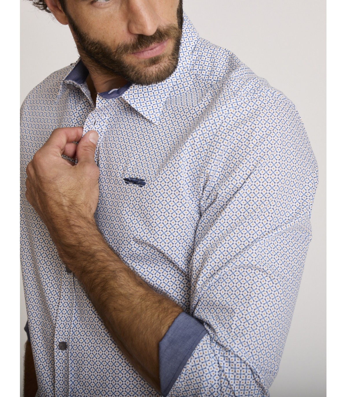 Chemise ml delahaye 037bleu