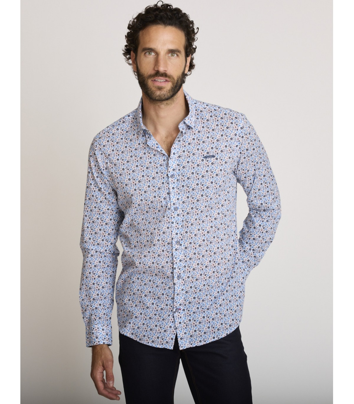 Chemise ml delahaye 037bleu