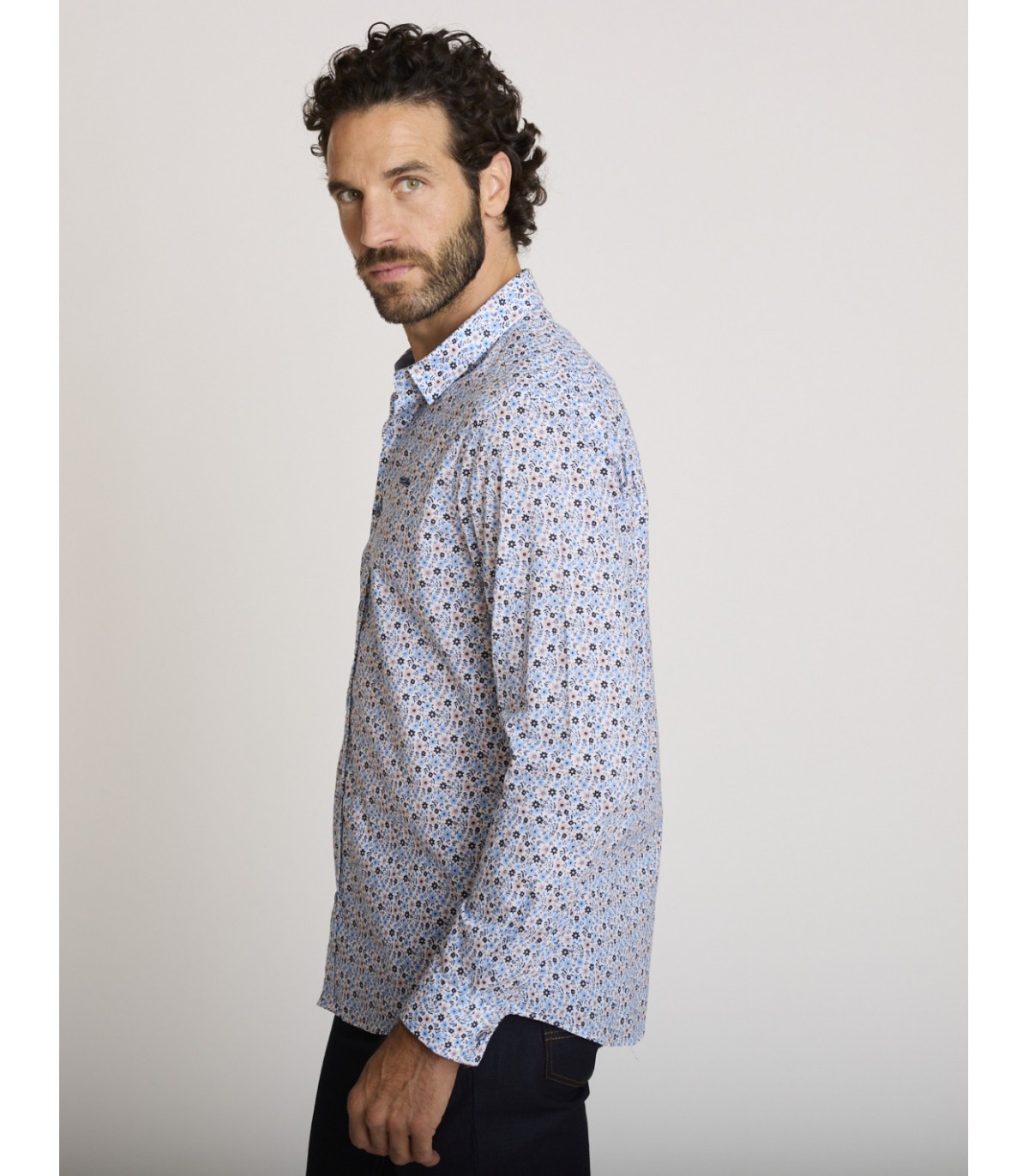 Chemise ml delahaye 037bleu