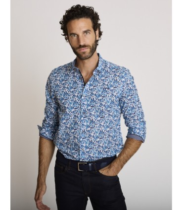 Chemise ml delahaye 267bleu