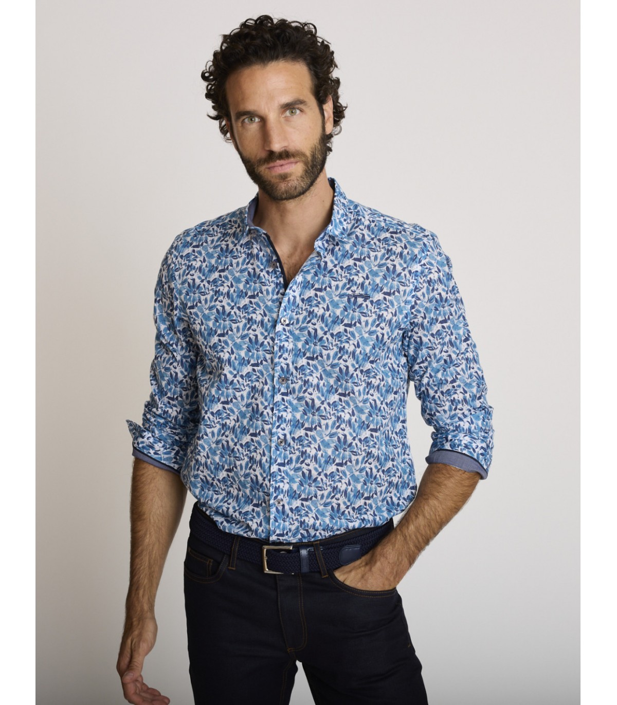 Chemise ml delahaye 267bleu