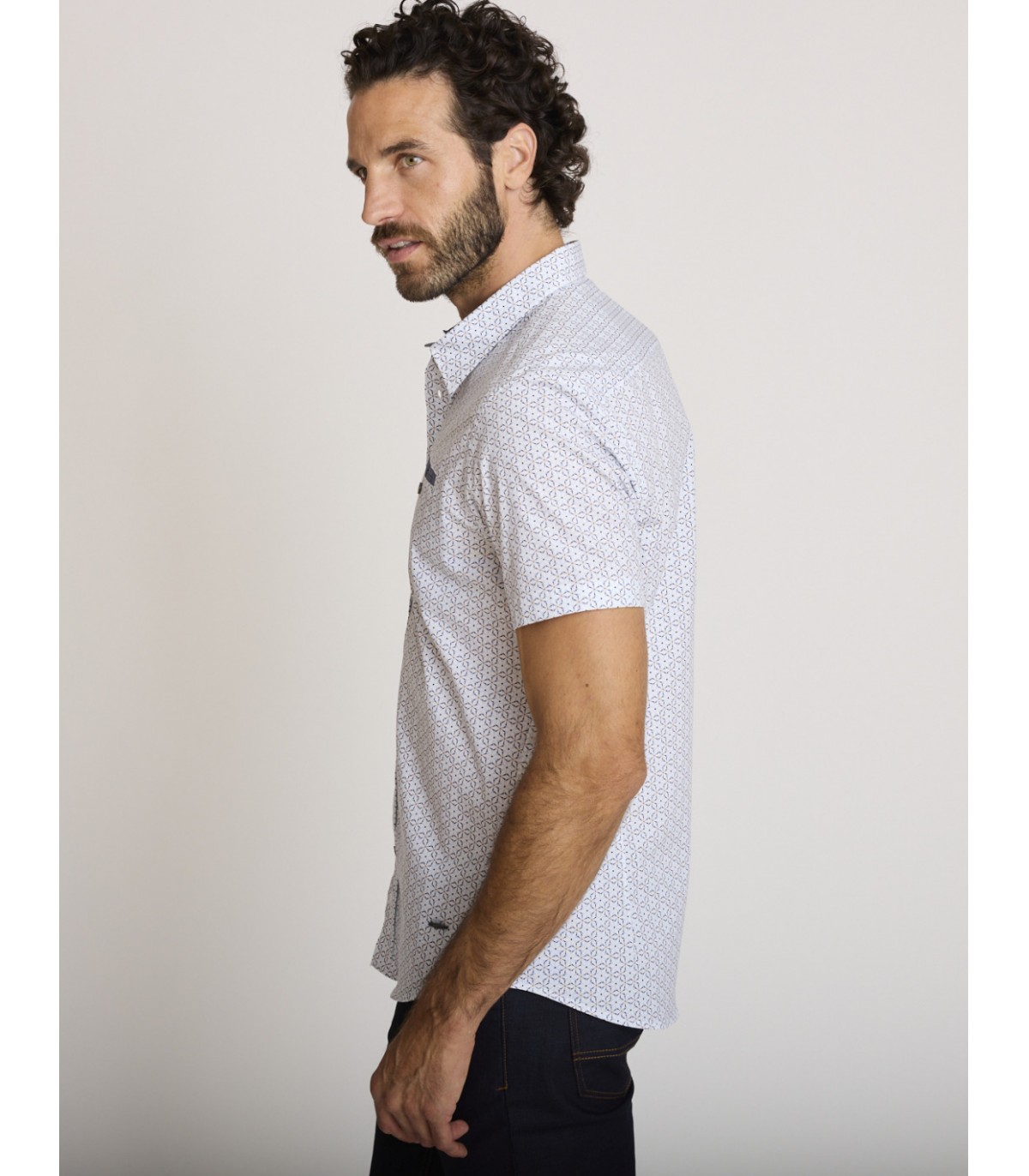Chemise mc delahaye 037bleu
