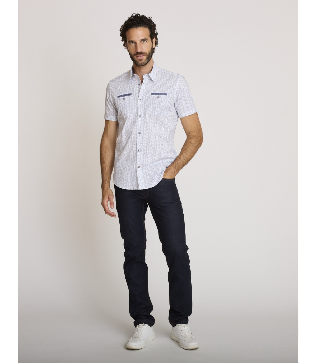 Chemise mc delahaye 037bleu