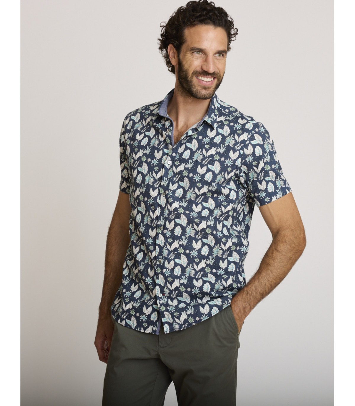 Chemise mc delahaye 566vert