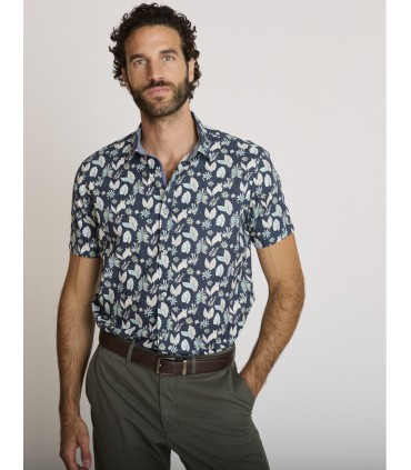 Chemise mc delahaye 566vert