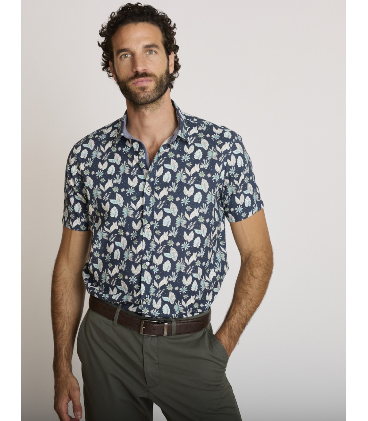 Chemise mc delahaye 566vert