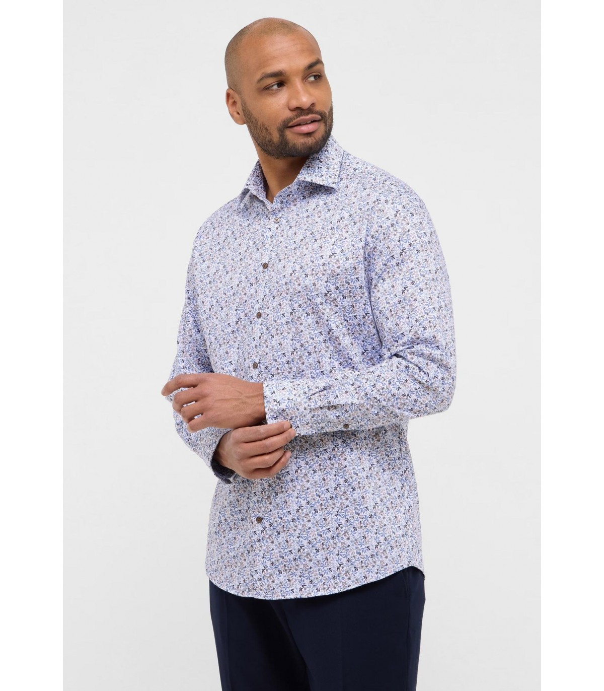 Chemise ml fantaisie eterna 15bleu