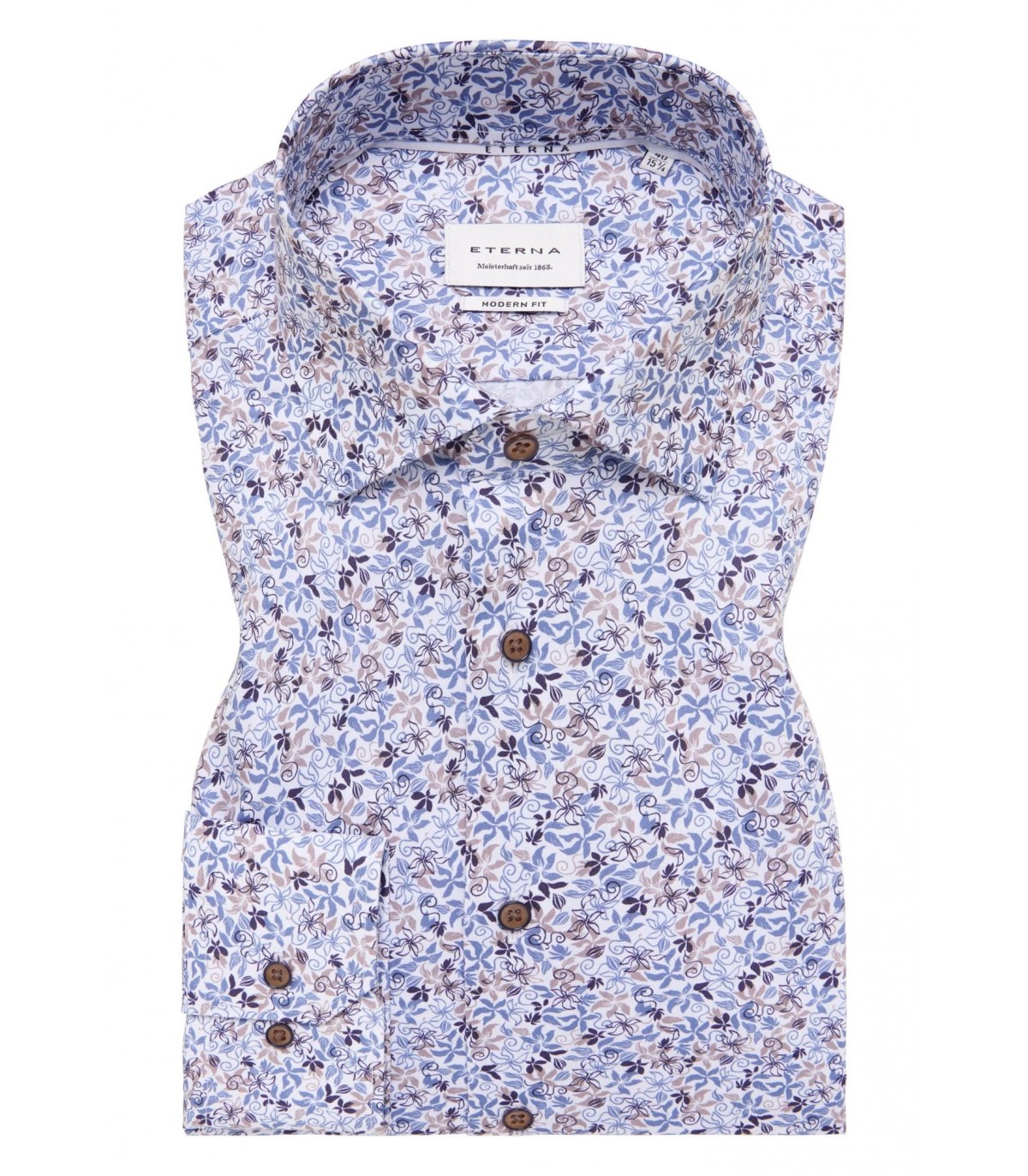 Chemise ml fantaisie eterna 15bleu
