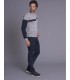 Pull col rond delahaye 738gris