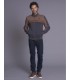 Sweat zippe delahaye 052gris