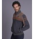 Sweat zippe delahaye 052gris
