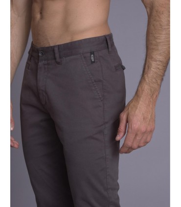 Pantalon chino delahaye 115gris