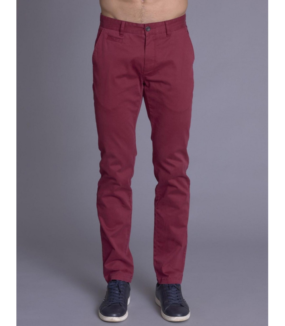 Pantalon chino delahaye 834bordeaux