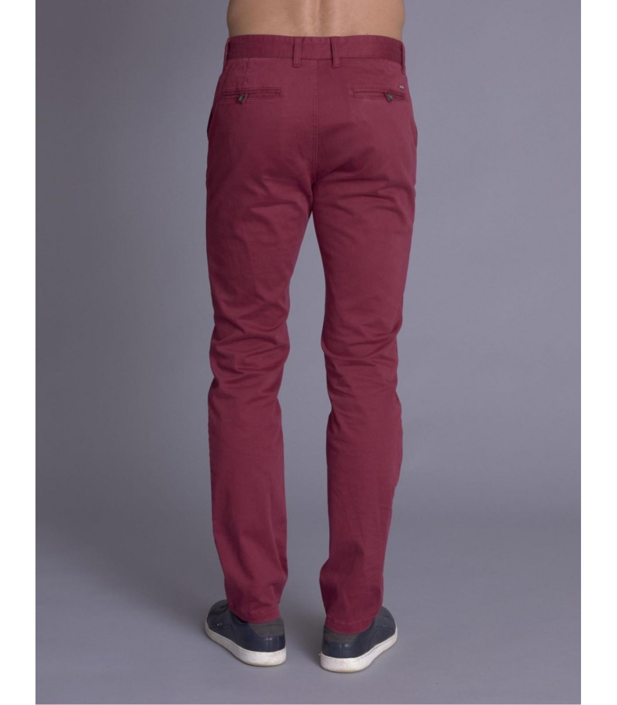 Pantalon chino delahaye 834bordeaux