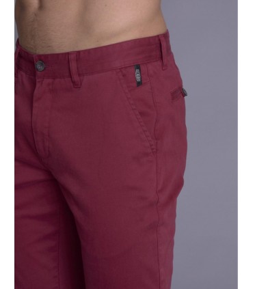 Pantalon chino delahaye 834bordeaux